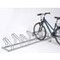 Bügelparker, L 2100mm, 6 Einstellplätze, Nutzung einseitig, feuerverzinkt