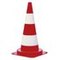 Leitkegel, H 750mm, PVC, rot/weiß, tagesleuchtend