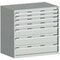 Schubladenschrank,HxBxT 1000x1050x750mm,Deckel-,Boden-,Frontfarbe RAL7035