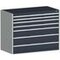 Schubladenschrank,HxBxT 1000x1300x750mm,7 Schublade(n),Normallastauszug