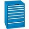 Schubladenschrank,HxBxT 850x717x725mm,7 Schublade(n),Lackierung RAL5012