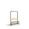 Umkleidebank, HxLxT 1710x1000x403mm, Holzleisten, Gestell schwarzgrau