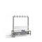 Doppelsitzbank, HxLxT 1710x1500x756mm, PVC-Leisten hellgrau