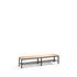 Umkleidebank, LxT 2000x403mm, Holzleisten, Gestell schwarzgrau, Schuhrost