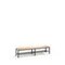 Umkleidebank, LxT 2000x403mm, Holzleisten, Gestell schwarzgrau, Schuhrost