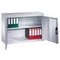 Aufsatzschrank, f. Büro-Flügeltürenschrank, Korpus RAL7035, Front RAL7021