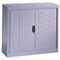 Rollladenschrank, RAL7035, HxBxT 1030x1000x420mm, 2xStahlboden