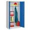 Akten-/Kleiderschrank, HxBxT 1950x1000x600mm, RAL7035, Front RAL5010