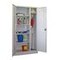 Geräteschrank,RAL7035,HxBxT 1950x1000x400mm,6xStahlboden,Mitteltrennwand