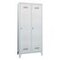 Abteilschrank,RAL7035,HxBxT 1850x800x500mm,2 Abt.,Abt. B 400mm,Drehriegel