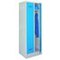 Abteilschrank, HxBxT 1850x600x500mm, 2 Abt., RAL7035, Front RAL5012