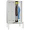 Sitzbankschrank, RAL7035, HxBxT 2150x1200x500mm, 4 Abt., Abt. B 300mm