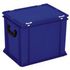 Euronorm-Koffer, HxLxB 335x400x300mm, 31l, PP, blau, Scharnierdeckel