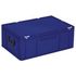Euronorm-Koffer,HxLxB 250x600x400mm,43l,PP,blau,m. Scharnierdeckel