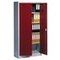 Universalschrank, HxBxT 1950x930x400mm, Korpus RAL7035, Front RAL3003