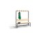 Umkleidebank, HxLxT 1650x1500x400mm, Holzleisten, Korpus RAL7035