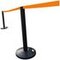 Gurtwarnständer, m. 1 Gurt(en), Pfosten Ø 83mm, L 3, 7m, Gurt orange
