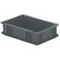 Euronorm-Stapelbehälter,HxLxB 75x300x200mm,2,7l,PP,grau,Wände geschlossen