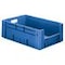Euronorm-Stapelbehälter,HxLxB 210x600x400mm,38l,PP,blau,Wände geschlossen