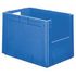 Euronorm-Stapelbehälter,HxLxB 420x600x400mm,80l,PP,blau,Wände geschlossen