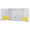 Wandschrank,HxBxT 620x920x335mm,Flügeltür mit Schlitzprägung,Stahlboden