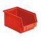 Sichtlagerkasten, HxBxT 125x145x230/200mm, PP, rot