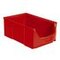 Sichtlagerkasten, HxBxT 200x300x510/455mm, PP, rot