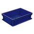 Euronorm-Stapelbehälter,HxLxB 120x400x300mm,10l,PP,blau,Wände geschlossen
