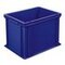 Euronorm-Stapelbehälter,HxLxB 320x400x300mm,31l,PP,blau,Wände geschlossen