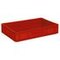 Euronorm-Stapelbehälter,HxLxB 120x600x400mm,23l,PP,rot,Wände geschlossen