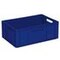 Euronorm-Stapelbehälter,HxLxB 240x600x400mm,43l,PP,blau,Wände geschlossen