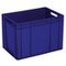 Euronorm-Stapelbehälter,HxLxB 420x600x400mm,83l,PP,blau,Wände geschlossen