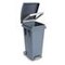 Treteimer, 1x80l, HxBxT 790x370x510mm, Klemmring, Korpus PP grau
