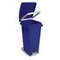 Treteimer, 1x80l, HxBxT 790x370x510mm, Klemmring, Korpus PP blau