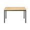 Mehrzwecktisch,HxBxT 740x1400x800mm,rechteckig,4-Fuß schwarz,Vierkantrohr