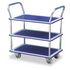 Etagenwagen, Tragl. 120kg, 3 Etage(n), Ladefl. LxB 750x480mm, RAL5017