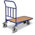 Raumsparwagen, Tragl. 500kg, Ladefl. LxB 1030x700mm, Holzplatte, 1 Wand