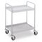 Allzweckwagen,Tragl. 150kg,2 Etage(n),Ladefl. LxB 785x425mm,silbergrau