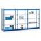Lagerregal, Grund+2xAnbau, HxBxT 2000x3710x470mm, Fachl. 200kg