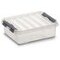 Aufbewahrungsbox, stapelbar, HxLxB 100x200x150mm, 2l, PP, transparent