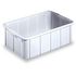 Stapelbehälter,HxLxB 225x660x450mm,50l,PP,naturweiss,Wände geschlossen