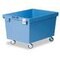 Rechteckbehälter, HxLxB 523x800x600mm, 151l, PP, blau, Wände geschlossen