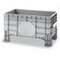 Großbehälter, HxLxB 550x640x1020mm, 220l, PE, grau, Wände geschlossen
