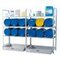 Abfüllregal,f. 6x60l Fass,HxBxT 2000x1320x630mm,3xGitterrost/Fassauflagen