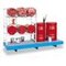 Abfüllregal,f. 6x60l Fass,HxBxT 1810x2750x890mm,2xFassauflage,verzinkt