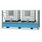 Regal-Bodenwanne,Auffangvol. 1000l,HxBxT 542x2180x1300mm,Stahl verzinkt