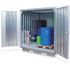 Gefahrstoff-Container,f. wasserg. Stoffe,HxBxT 2375x4075x2875mm,verzinkt