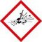 Gefahrensymbol, explosionsgefährlich, Aufkleber, Folie, HxB 50x50mm