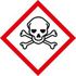 Gefahrensymbol, giftige Stoffe, Aufkleber, Folie, HxB 20x20mm