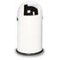 Abfallbehälter,22l,HxØ 640x355mm,Innenbehälter Stahl,Korpus Stahl weiß